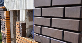 Фасады домов из кирпича в Элисте: качественная кладка от 1147 рублей